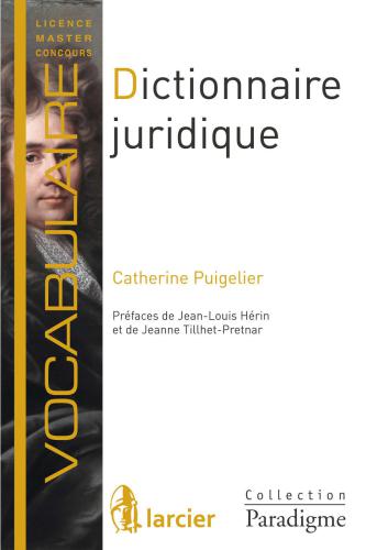 Dictionnaire juridique: Définitions, explications et correspondances (Paradigme – Vocabulaire)