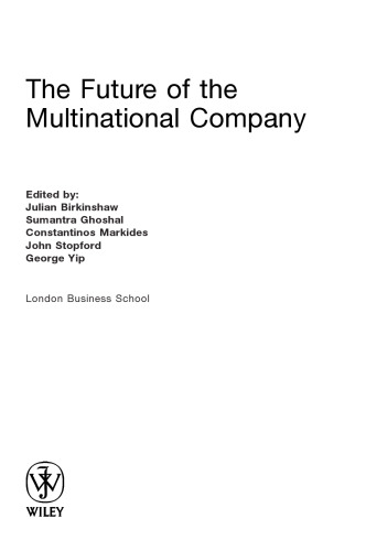 The Future of the Multinational Company