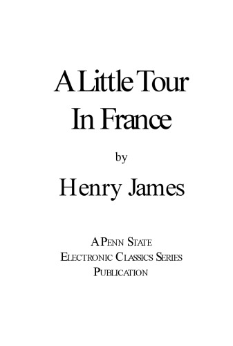 A Little Tour in France