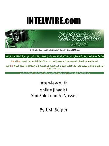 INTELWIRE Interview with Abu Suleiman Al Nasser