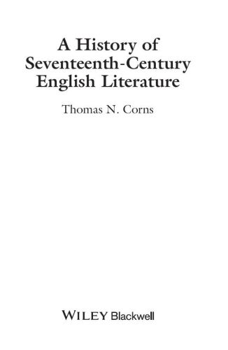 A History of Seventeenth-Century English Literature