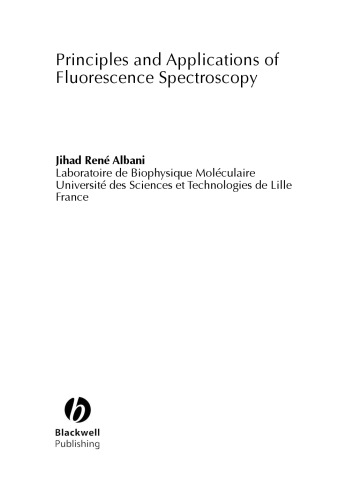 Principles and Applications of Fluorescence Spectroscopy