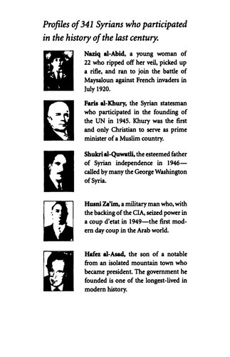 Steel & Silk: Men and Woman Who Have Shaped Syria 1900-2000