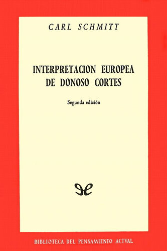 Interpretación europea de Donoso Cortés