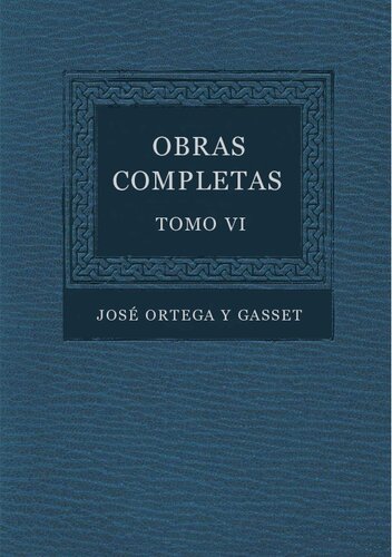 Obras Completas. Tomo VI