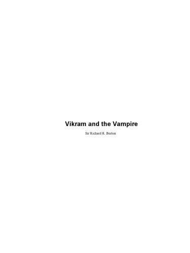 Vikram and the Vampire