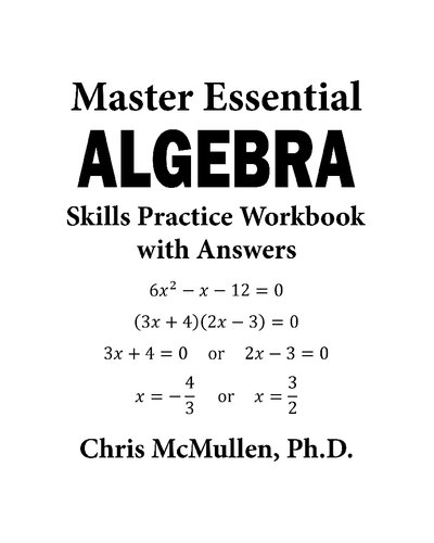 Master Essential Algebra Skills Practice Workbook with Answers