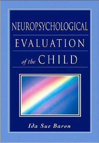 Neuropsychological Evaluation of the Child