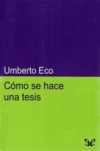 Cómo se hace una tesis