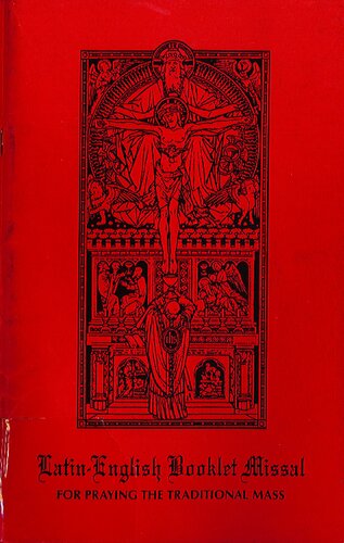 Latin English Booklet Missal Red Book for Praying the Traditional Mass