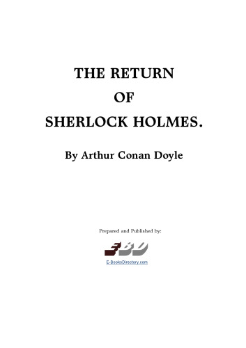 The Return of Sherlock Holmes