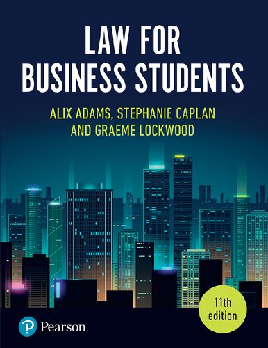 Law for Business Students, 11th Edition