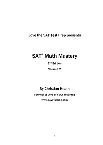 SAT Math Mastery: Advanced Algebra, Geometry and Statistics
