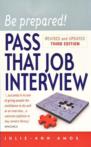 Be Prepared! Pass That Job Interview