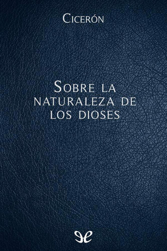 Sobre la naturaleza de los dioses