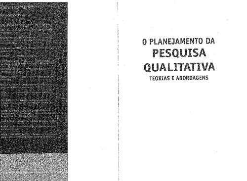 O planejamento da pesquisa qualitativa: teorias e abordagens