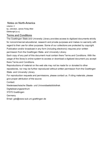 Notes on North America: agricultural, economical, and social Vol.2