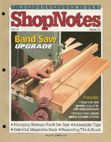 Woodworking Shopnotes 051 - Band Saw Upgrade