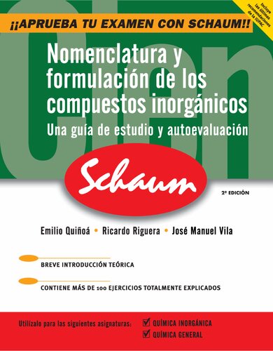 Nomenclatura y formulación de los compuestos inorgánicos : [una guía de estudio y autoevaluación]