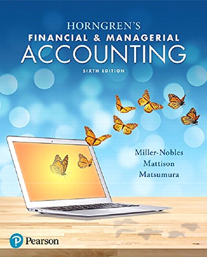 Horngren's Financial & Managerial Accounting (6th Edition)