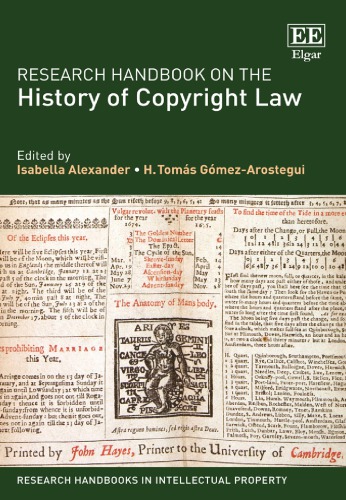 Research Handbook On The History Of Copyright Law