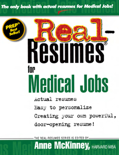 Real-Resumes for Medical Jobs