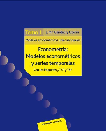 Econometria : modelos econometricos y series temporales con los paquetes tsp y tsp.
