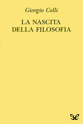 La nascita della filosofia