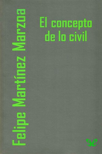 El concepto de lo civil