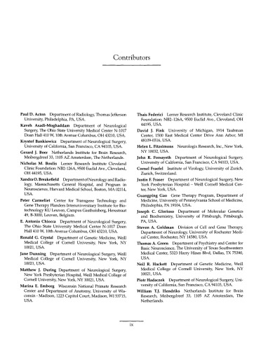 Gene Therapy of the Central Nervous System: From Bench to Bedside