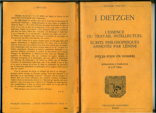 L’essence du travail intellectuel