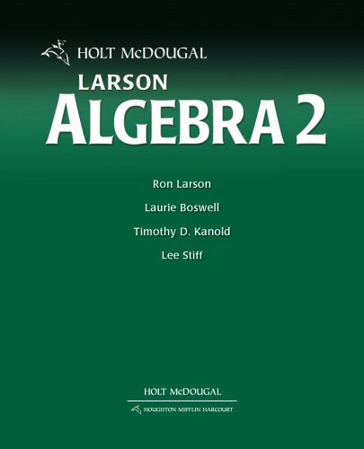 McDougal Littell Algebra 2