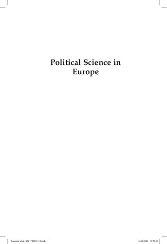 Political Science in Europe: Achievements, Challenges, Prospects