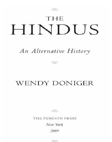 The Hindus: An Alternative History