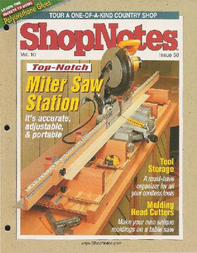 Woodworking Shopnotes 058 - Miter Saw Station