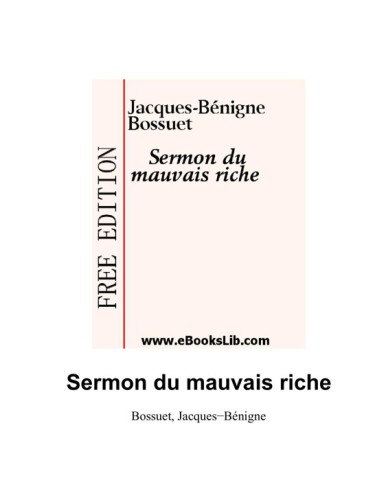 Sermon du mauvais riche