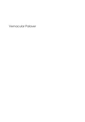 Vernacular Palaver