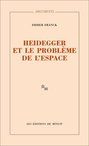 Heidegger et le problème de l'espace