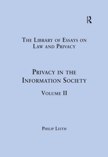 Privacy In The Information Society