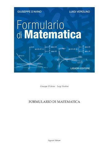 Formulario di matematica