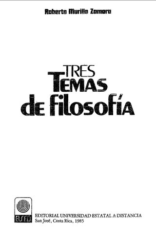 Tres temas de filosofía