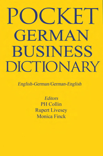 German Business Dictionary: English-German/German-English