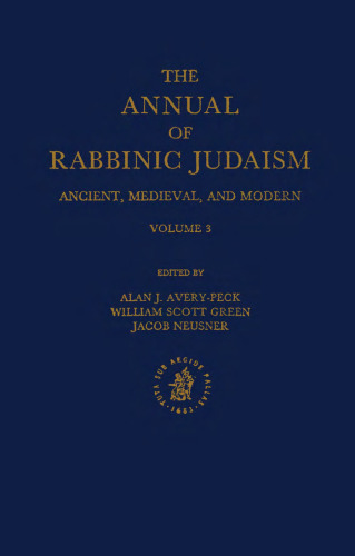 The Annual of Rabbinic Judaism: Ancient, Medieval, and Modern