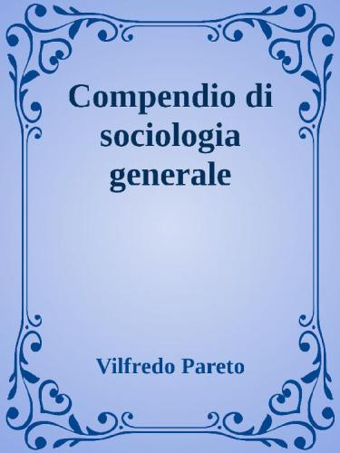 Compendio di sociologia generale