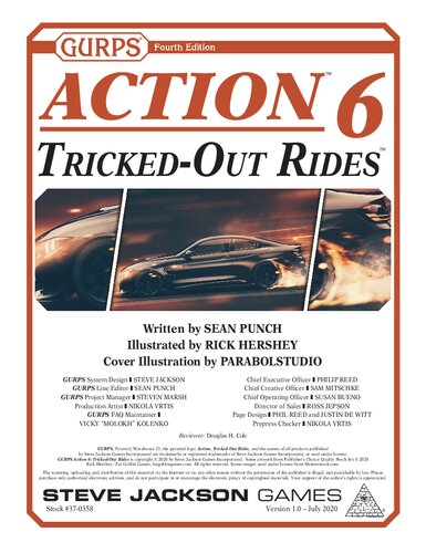 GURPS 4th edition. Action 6. Tricked-Out Rides