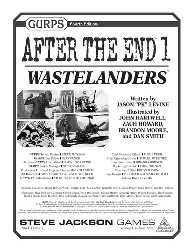 GURPS After the End 1 - Wastelanders