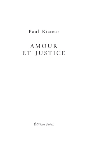 Amour et justice
