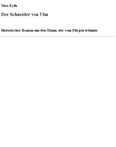 Der Schneider von Ulm