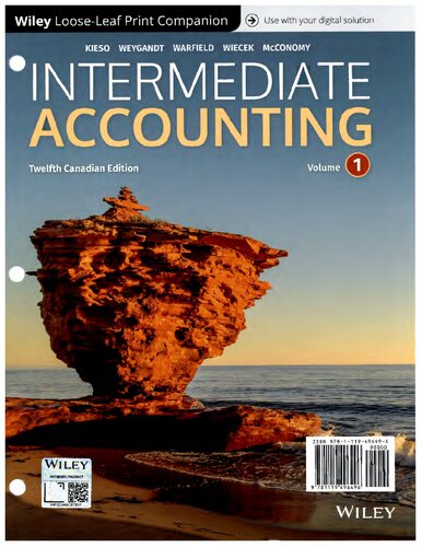 Intermediate Accounting, Volume 1, 12th Canadian Edition