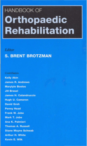 Handbook of Orthopaedic Rehabilitation